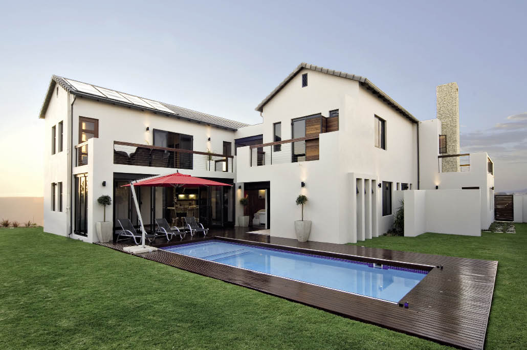 Evolution Construction ( 082 210 3913) offers its clients a turnkey solution in terms of building and project management, and guarantees the highest quality of workmanship as the owner manages all sites personally. In this exquisite home, Evolution Construction applied its expertise to the architecture, building, pool and decking and also provided a choice of finishes. By contrasting between earthy tones and brighter colours, the company provided this home with a modern and welcoming appeal. Evolution Construction specialises in the domestic and commercial construction sectors and also places focus on renovations.