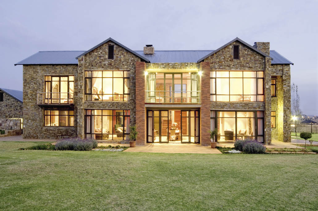 HOME INSPIRATIONS (083 271 2451)provided this home with sleek aluminium doors and windows, including contemporary folding stack doors. The louvre doors, easily opened and closed, conveniently hide the drainage and sewage pipes, significantly enhancing the aesthetic appeal of the exterior. The doors are equipped with a mesh, ensuring no insect activity in the cavity.