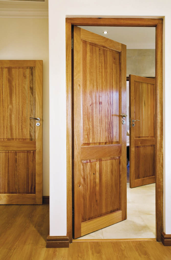 SWARTLAND GUARANTEED WOODEN WINDOWS AND DOORS (0861 10 2425)At Swartland, commitment to quality is nowhere more apparent than in its selection of beautifully crafted doors. The Blue Door range is manufactured from selected hardwood chosen for its high density and durability. Impeccable workmanship, attention to detail and a highly efficient manufacturing process assures that a quality door is always available at a moment’s notice. 