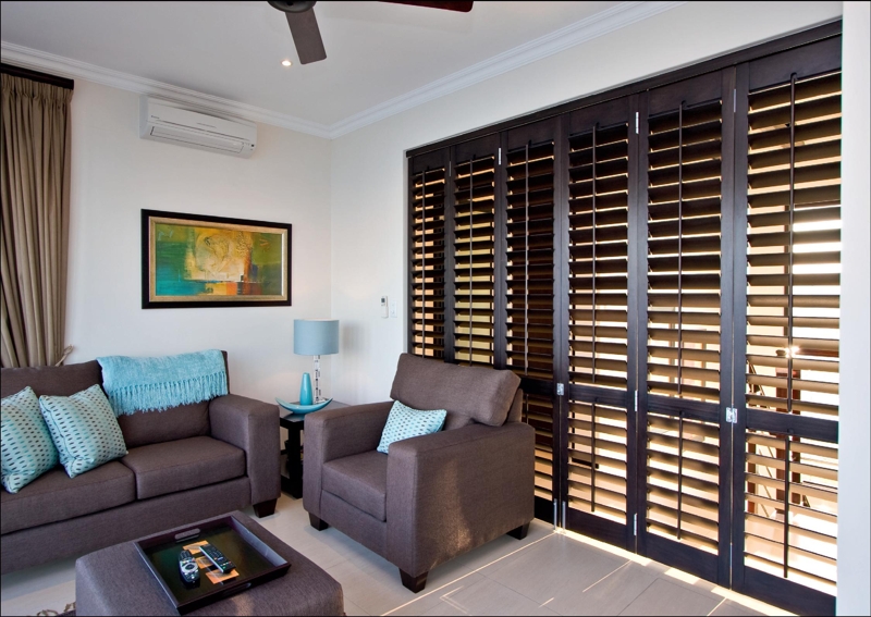 lounge with shutters