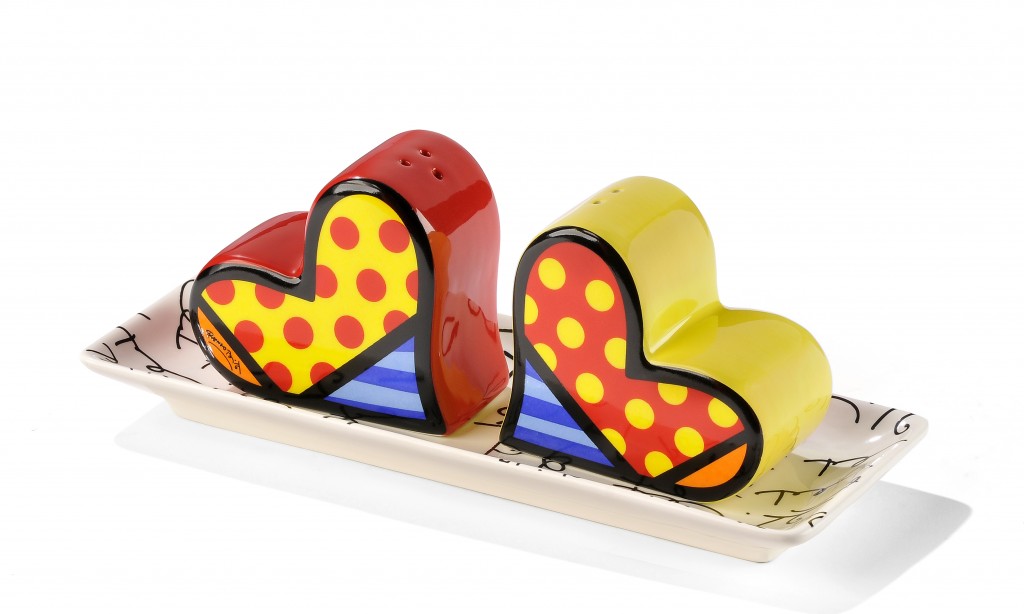 Heart salt and pepper set R534